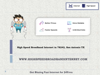 High Speed Broadband Internet in 78242, San Antonio TX