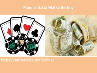 Popular Satta Matka Betting