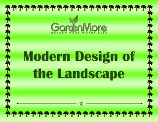 Modern Design of the Landscape