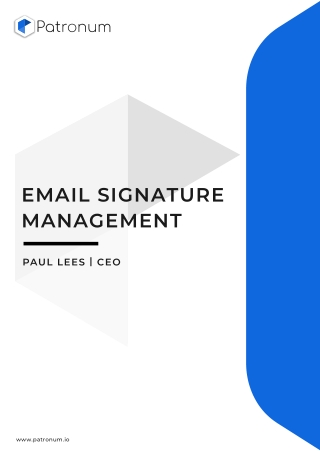 Email  signature Management