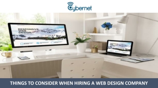 Things to Consider When Hiring a Web Design Company