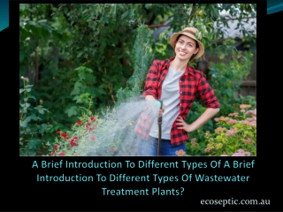 A Brief Introduction To Different Types Of Wastewater Treatment Plants