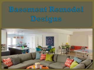 Basement Remodel Designs