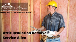 Attic Insulation Removal Service Allen