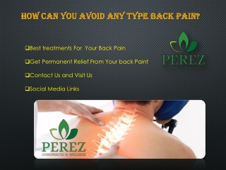 Permanent Relief From Pain Issues