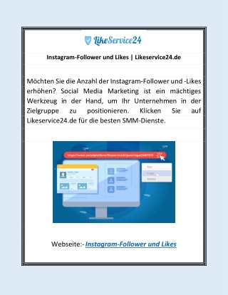 Instagram-Follower und Likes | Likeservice24.de
