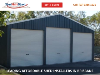 LEADING AFFORDABLE SHED INSTALLERS IN BRISBANE