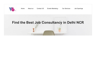 Best Job Consultancy in Delhi NCR | V6HR Services