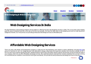 Web Designing Services - Web Development Company
