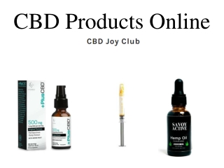 CBD Products Online