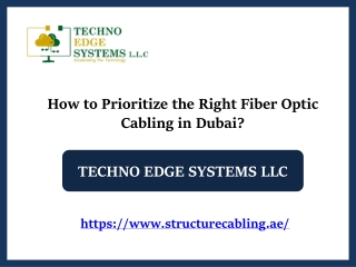 How to Prioritize the Right Fiber Optic Cabling in Dubai?