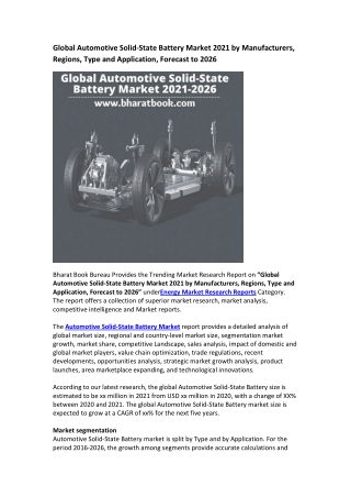 Global Automotive Solid-State Battery Market Research Report 2026