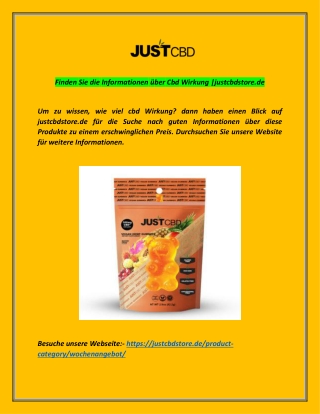 Finden Sie die Informationen über Cbd Wirkung |justcbdstore.de