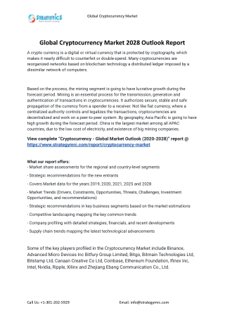 2021 Cryptocurrency Market Global Analysis Report
