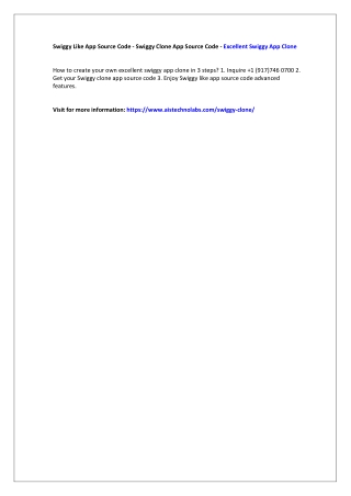 Swiggy Like App - Swiggy Clone App Source Code - Excellent Swiggy App Clone