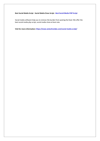 Social Media Script - Social Media Clone Script - Best Social Media PHP Script