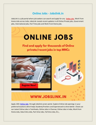 Online Jobs