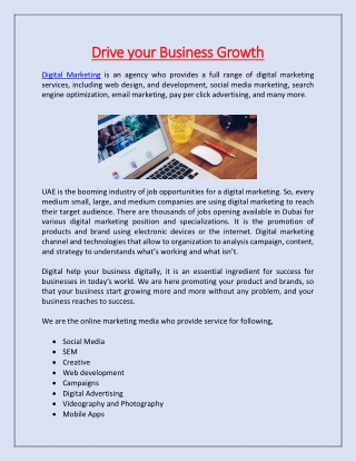 Drive your Business Growth