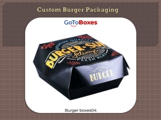 Custom Burger Packaging