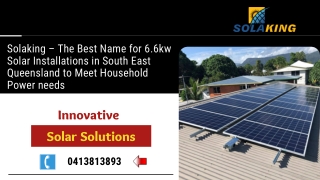 6.6kw and 10kw Solar Installations in South East Queensland