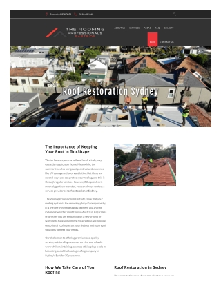 Roof Restoration Sydney
