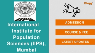 International Institute for Population Sciences (IIPS), Mumbai