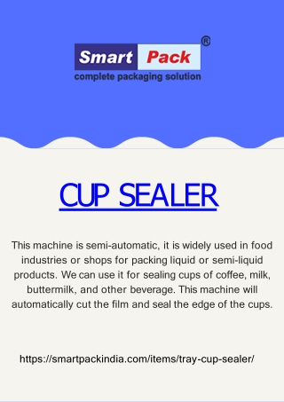 Cup Sealer