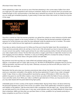 How to Create an Awesome Instagram Video About buy real vimeo views