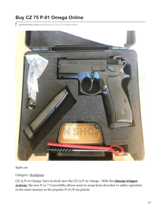 CZ 75 P-01 Omega