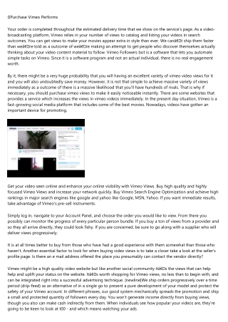 Don't Make This Silly Mistake With Your buy vimeo view