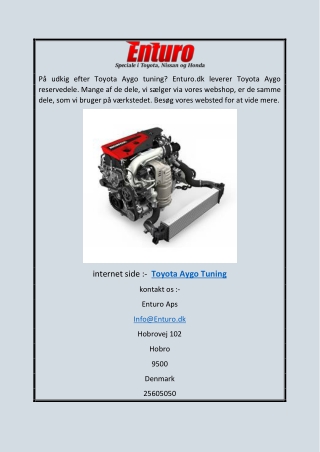 Toyota Aygo Tuning | Enturo.dk