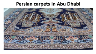 Persian carpets in Dubai
