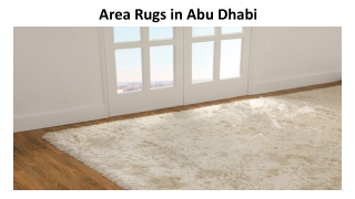Area Rugs in Abu Dhabi