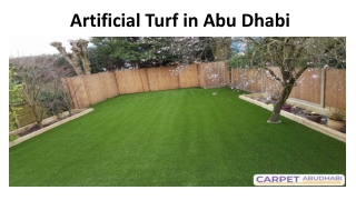 Artificial turf in Abu Dhbai