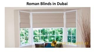 Roman Blinds in Dubai