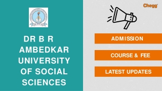 Dr B R Ambedkar University of Social Sciences - [BRAUSS], Indore