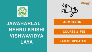 Jawaharlal Nehru Krishi Vishwavidyalaya - [JNKVV], Jabalpur