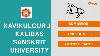 Kavi Kulguru Kalidas Sanskrit Vishwavidyalaya - [KKSU], Nagpur