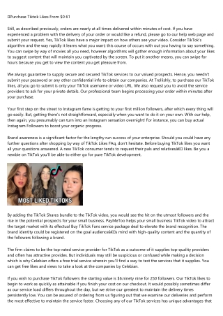 Why You Should Focus on Improving buy cheap tiktok likes