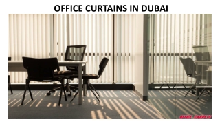 Office Curtains in Dubai