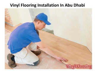 Vinyl Flooring Installation Dubai