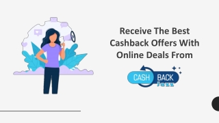 Receive The Best Cashback Offers With Online Deals From CashbackJazz