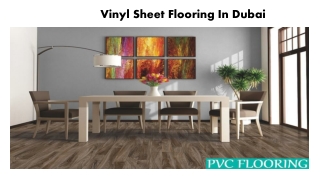 Vinyl Sheet Flooring In Dubai