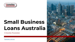 Small Business Loans Australia