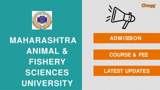 Maharashtra Animal & Fishery Sciences University-[MAFSU], Nagpur