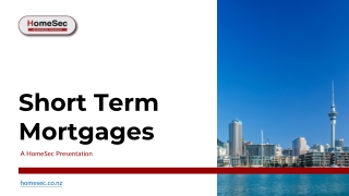Short Term Mortgages