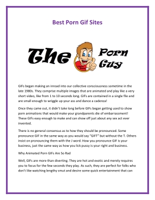 Best Porn Gif Sites