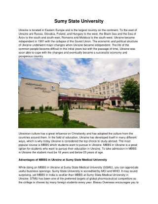 Sumy state university