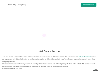 AOL create account