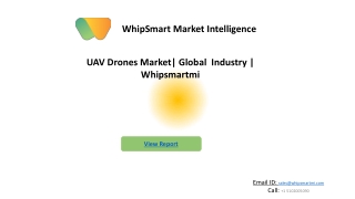 UAV drones Market  | Growth, Trends, and Forecast (2021 - 2027)